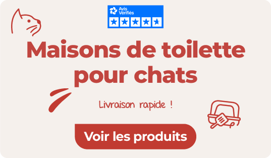 Maisons de toilette pour chats sur animalerie en ligne