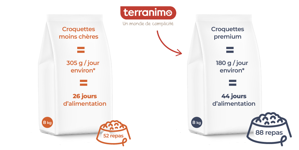 croquette grande surface VS croquette premium