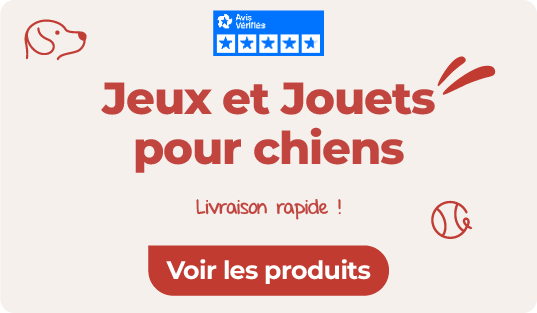 jeux et jouets pour chiens sur notre animalerie en ligne