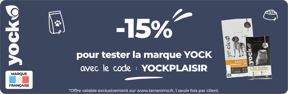 -15% sur la marque de croquettes yock
