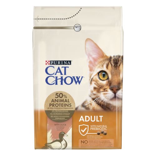 PURINA CAT CHOW Croquettes chat Adult riches en canard