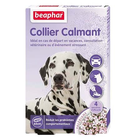 Collier calmant pour chien à base de Valériane BEAPHAR