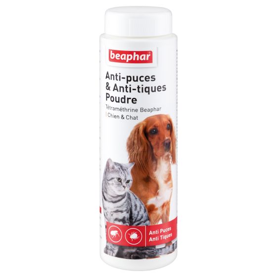 Poudre antipuces et anti tiques pour chien et chat 150g BEAPHAR