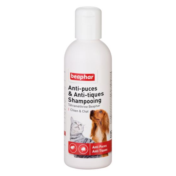 Shampoing antiparasitaire Tétraméthrine pour chiens et chats BEAPHAR