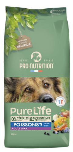 PRO-NUTRITION Flatazor Croquette Chien Pure Life sans céréales chien maxi adulte
