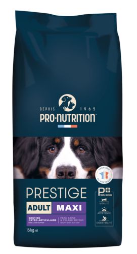 PRO-NUTRITION Croquettes Prestige pour chien adulte de grande race 15 kg