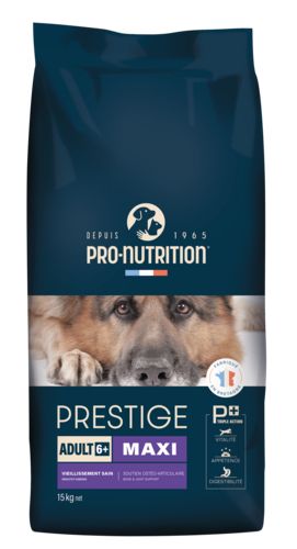 PRO-NUTRITION Croquettes Prestige pour grand chien 6+ 15 kg