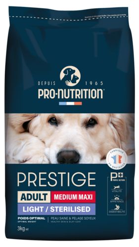 PRO-NUTRITION Croquettes Prestige light pour chien medium