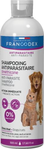 Shampoing dimethicone pour chiens et chats FRANCODEX 500 ml