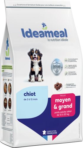 IDEAMEAL Croquettes Physio moyen et grand chiot