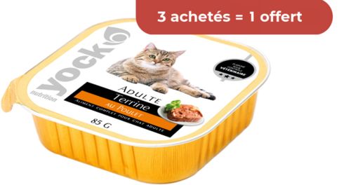 YOCK NUTRITION Terrine au poulet pour chat 85g
