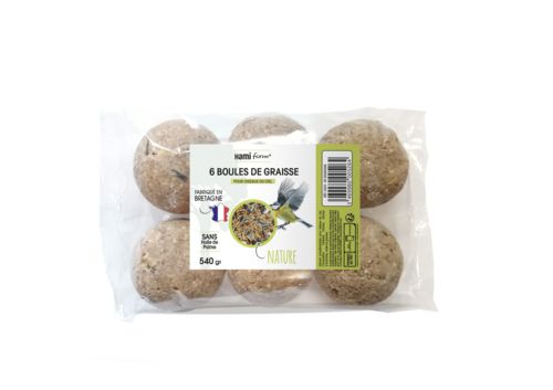 HAMIFORM Boules de graisse nature Sachet de 6 boules