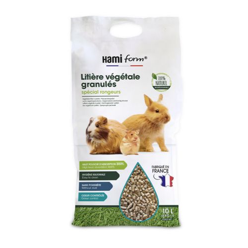HAMIFORM Litière végétale aux granulés pour rongeur