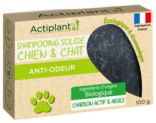Shampoing solide anti odeur pour chien et chat ACTIPLANT