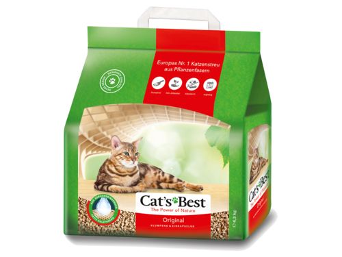 CAT'S BEST Litière chat original compostable et 100 % biodégradable 4,3 kg - 10 l