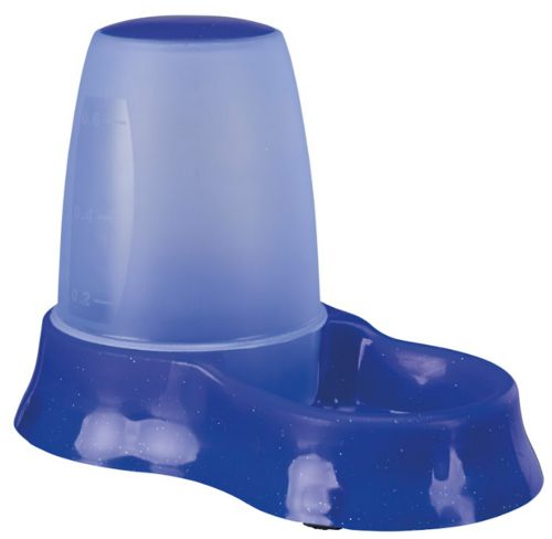 Distributeur eau et nourriture en plastique 0,6 l pour chien et chat TRIXIE 21 × 15 × 12 cm