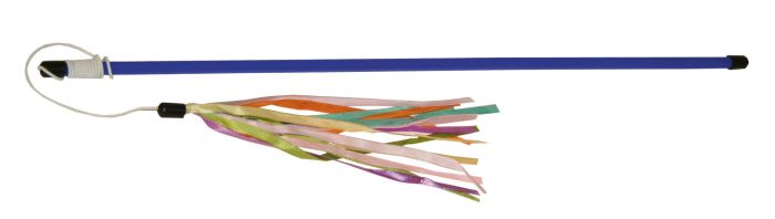 Jouet canne à pêche à ruban Fox 50 cm pour chat KERBL