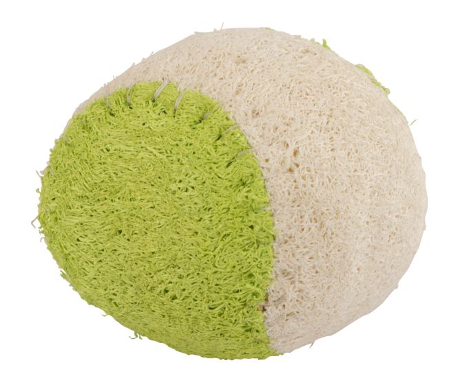 Balle pour chien comestible Luffa 6 cm de diamètre KERBL