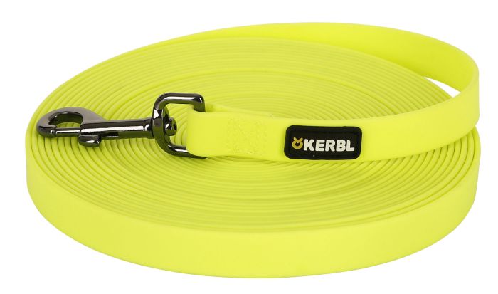 Laisse de travail et de piste jaune 10 m Easy Care pour chien KERBL