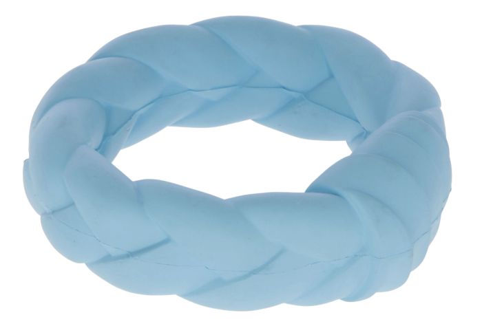 Anneau en caoutchouc bleu 11,5 cm pour chien KERBL