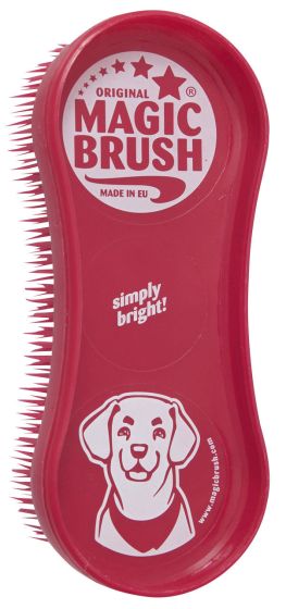 Brosse rose nettoyante et massante pour chien MAGICBRUSH KERBL