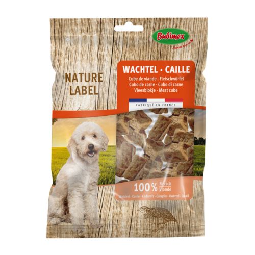 Morceaux de viande de Caille en seau pour chien BUBIMEX