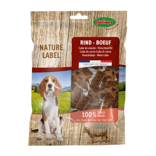 Morceaux de viande de Boeuf en seau pour chien BUBIMEX