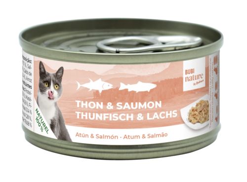 Bubi nature Thon et Saumon pâtée pour chat BUBIMEX