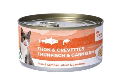 Bubi nature thon et crevettes pâtée pour chat BUBIMEX