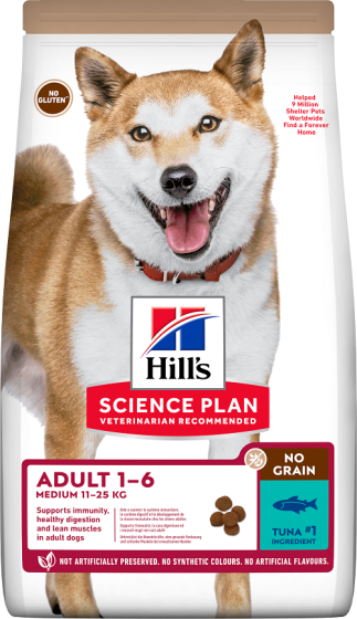 HILL’S SCIENCE PLAN Croquettes chien Medium No Grain au Thon 
