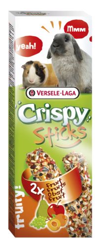 Versele Laga CRISPY Sticks lapins-cobayes fruits 2 pièces 110g
