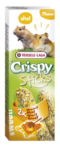 Versele Laga CRISPY Sticks hamsters-gerbilles miel 2 pièces 110g