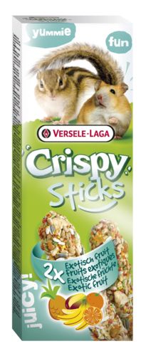 Versele Laga CRISPY Sticks hamsters-ecureuils fruits exotiques 2 pièces 110g