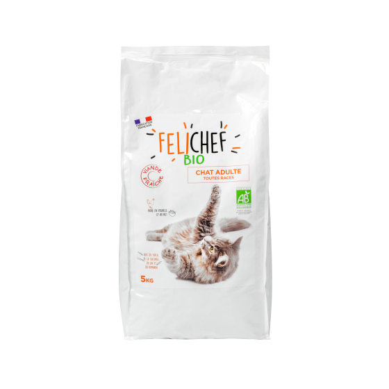 FELICHEF BIO Croquettes Bio à la volaille fraiche pour chat