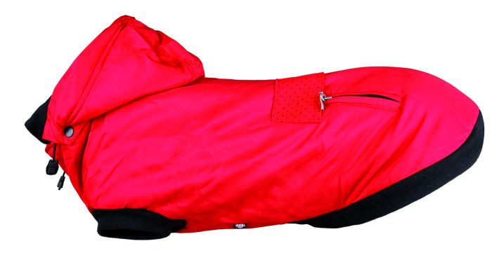 Manteau d’hiver à capuche rouge Palermo pour chien  TRIXIE