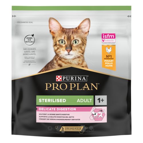 PURINA PRO PLAN Croquettes chat Sterilised Adult Optidigest au Poulet
