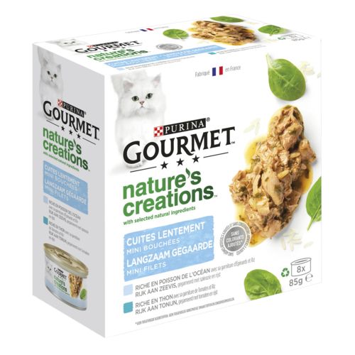 GOURMET Nature's creation pâtées chat multipack aux Poissons 8x85g