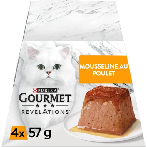GOURMET Mousseline au poulet 4x57g