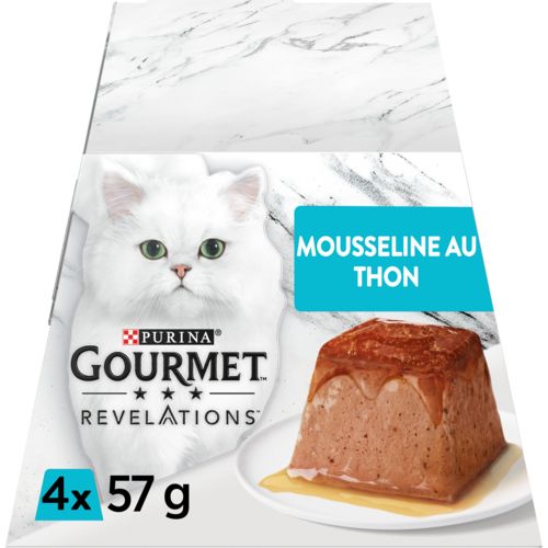 GOURMET Mousseline au thon pour chat 4x57g