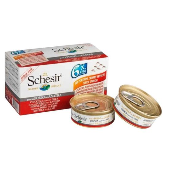 SCHESIR boite pour chat. 6 x 50g.