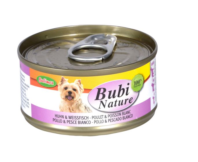 BUBIMEX. Bubi Nature Poulet et poisson blanc. 70 g.