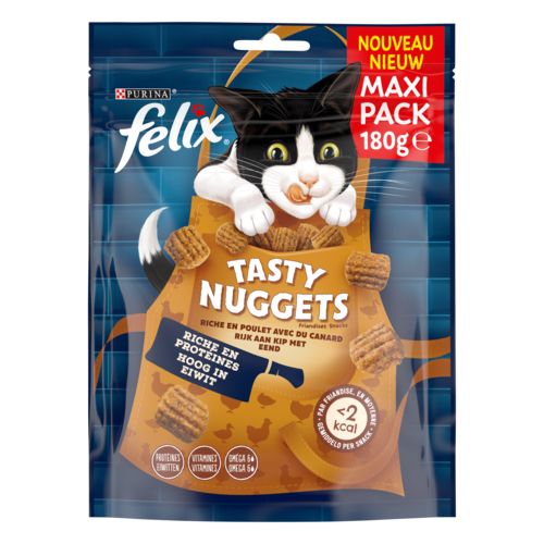 FELIX Tasty nuggets au poulet et canard 180g