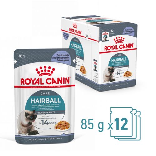 ROYAL CANIN Pack de 12 sachets de mousse spécial boule de poil pour chat 12x85g