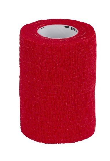 Bandage auto-adhésif EquiLASTIC rouge pour chien et chat KERBL