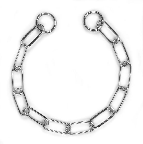 Collier chaine étrangleur pour chien grosses mailles KERBL