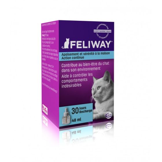 Recharge pour diffuseur de phéromones chat craintif et stressé FELIWAY