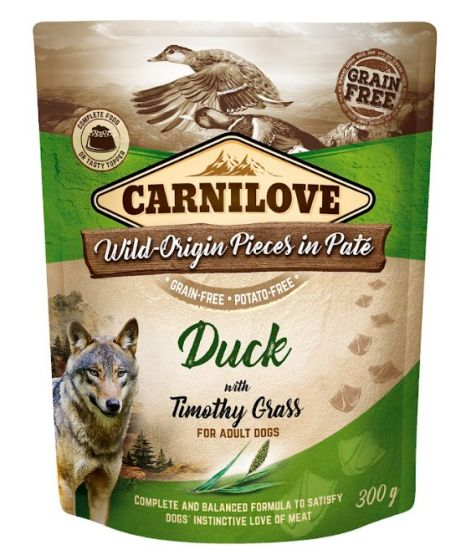 CARNILOVE Pâtée pour chien adulte canard et fleole des pres