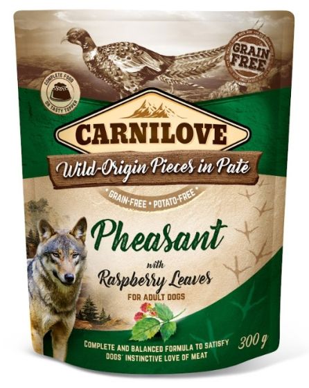 CARNILOVE Pâtée pour chien adulte faisan et feuilles de framboisier