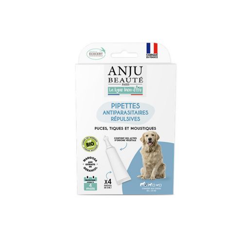 Pipette Insectifuge x4 pour chien de plus de 20 kg  ANJU BEAUTE