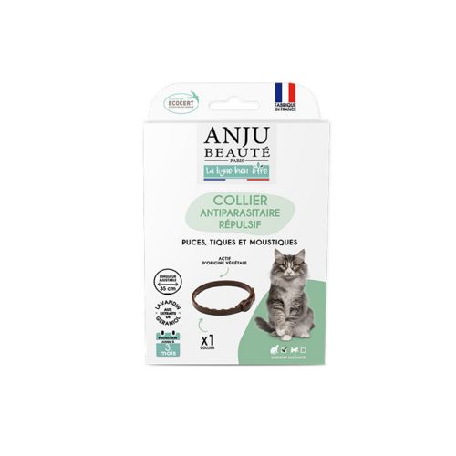 Collier antiparasitaire répulsif pour chat ANJU BEAUTE